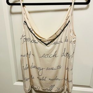 SOMA comfy pajama top. Excellent condition Med. Loose fitting. Thin straps.